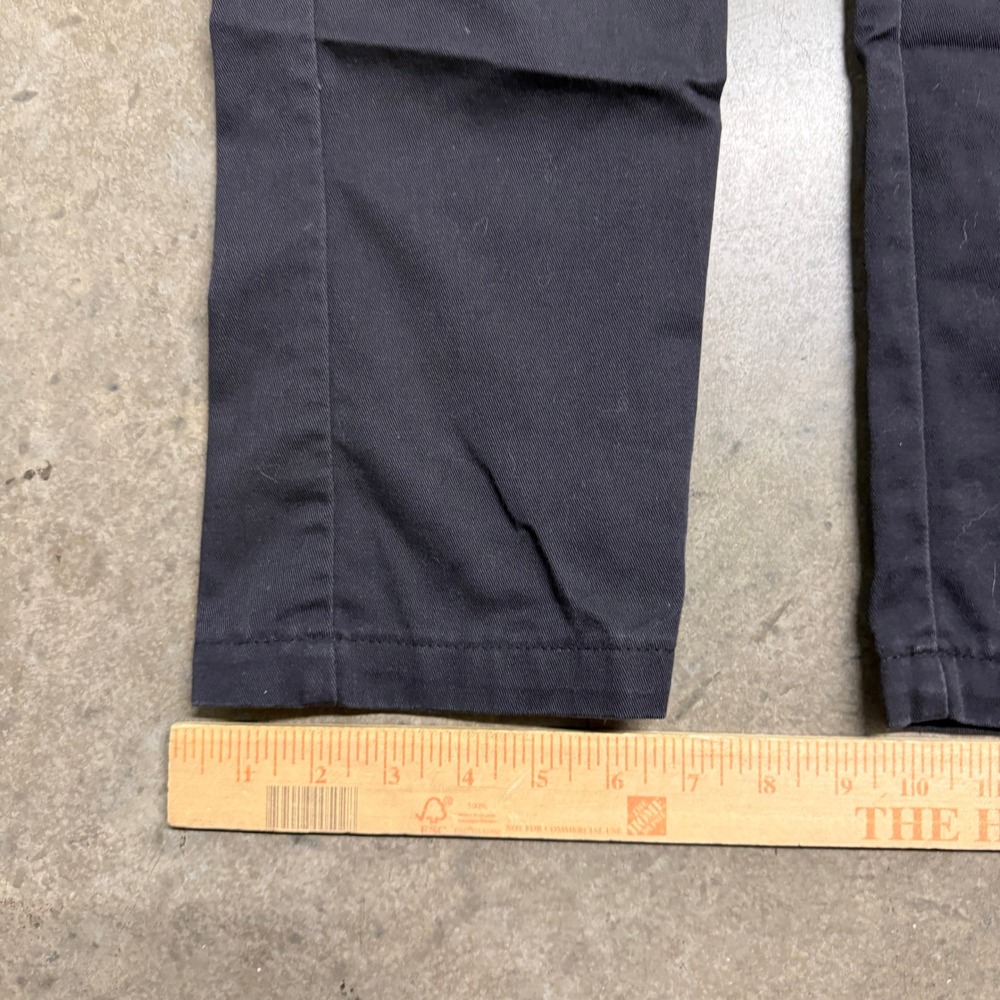Dickies Mens Skinny Straight Double Knee Work Pants Black WP811 34x30 - Picture 4 of 7
